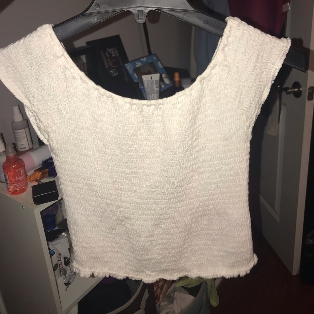 off the shoulder brandy top